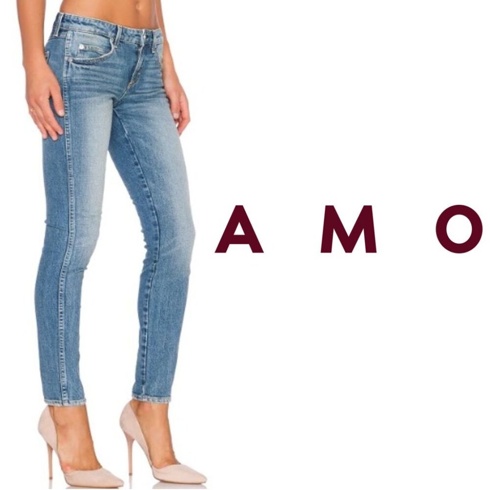 AMO Stix Crop Skinny Jeans. Your's Truly Wash 24 EUC